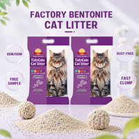 Litière pour chat à agglomération rapide, hygiénique et sans poussière, en bentonite, écologique, la plus vendue en 2026, vente en gros pour les animaleries