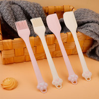 Nouveauté Spatule de cuisson en silicone en forme de patte de chat Antiadhésive Brosse à huile en silicone Ustensiles de cuisine