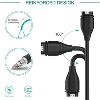 Cargador USB-C para Garmin Venu 2 Plus/ Fenix 8 7S 7X 6S 6X 5S 5X Plus 7, Cable de Carga con Sincronización de Datos Solar Sapphire para Relojes Inteligentes