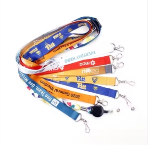 Custom LOGO Printed Fashion Full Color Design Neck Strap <b>Polyester</b> <b>Lanyards</b> - Product Image 4