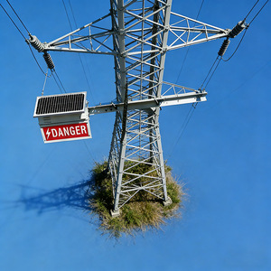 Alarme <span class=keywords><strong>solaire</strong></span> sonore 12V CC avec détecteur de mouvement et sirène 80dB pour la proximité des lignes électriques - Product Image 2