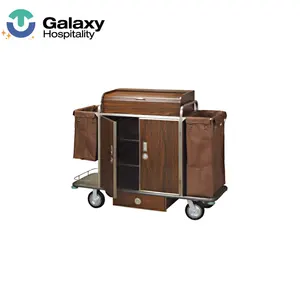 5 Star Stainless Laundry Mini Hotel Cleaning Trolley Housekeeping Cart