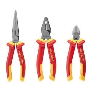 IRWIN - 10505519 Jeu de pinces isolées 1000V (3 pièces) -PINCE ET COUPE ISOLÉES EAN 05706915055191 1000V - Product Image 1