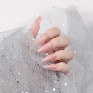 <span class=keywords><strong>Faux</strong></span>-<span class=keywords><strong>ongles</strong></span> en forme de cercueil et de ballet, accessoires pour femmes, longueur moyenne, brillants, ballerine, <span class=keywords><strong>2021</strong></span> de prix bas, à pression, design - Product Image 4