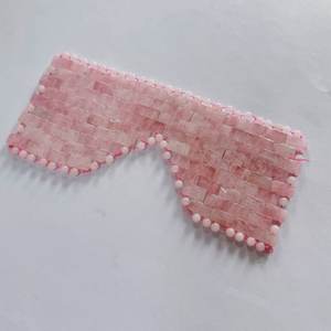 Máscara de Piedras Preciosas Refrescantes, Herramienta de Masaje Ocular de Cuarzo Rosa - Product Image 4