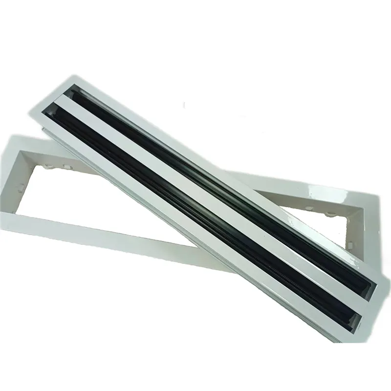 Difusor de rejilla de aire de ranura lineal de aluminio de tipo extraíble con ranura de 1 /2/3