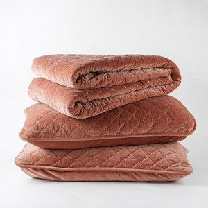Cubrecama Grande de Terciopelo de Algodón con Fundas de Almohada, Diseño Personalizado a Medida, Cubrecama Lavado, Juego de Ropa de Cama, Cubrecama Acolchado - Product Image 4