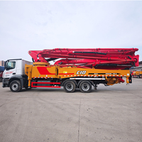 Camion pompe à béton Sany 51m d'occasion, diesel, Euro 5, modèle 2020, rendement stable, entièrement inspecté, prêt à être expédié, grande capacité