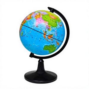 Globo Terrestre Shijieda 17cm per Studenti delle Scuole Medie e Elementari, Globo <span class=keywords><strong>3D</strong></span> Fluttuante ad Alta Precisione per l'Illuminazione Geografica dei Bambini - Product Image 1