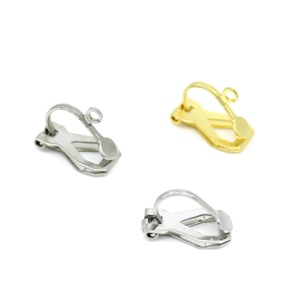 Boucles d'oreilles à clipser en acier inoxydable, or et argent, sans perçage, pour femmes, accessoires de mode, pièces de boucles d'oreilles DIY - Product Image 5