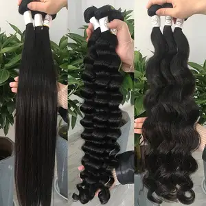 Échantillon gratuit Paquets de cheveux bruts vietnamiens bouclés de qualité 10A Vendeur de cheveux humains indiens vierges, Extensions de cheveux vierges à cuticule alignée