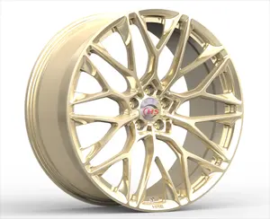 Polish Golden 15/16/17/18/19/20 Inch Structure Alloy Wheels 5 Holes Car Rims Wheels