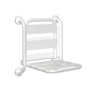 Siège pliant avec dossier blanc, longueur 54 cm, largeur 45 cm, chaise d'hôpital - Product Image 1