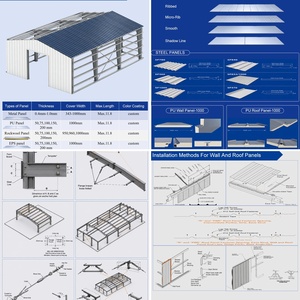 <span class=keywords><strong>Hangar</strong></span> en structure d'acier léger avec conception personnalisée et résistance à la corrosion pour les projets aéronautiques dans le monde entier - Product Image 3