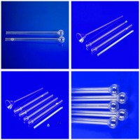 Tube optique en verre de quartz transparent personnalisé, résistant à la corrosion, pour chauffages et laboratoires