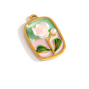 จี้ห้อยคอรูปเปลือกหอย ดวงอาทิตย์ ดาว ทำจากสแตนเลส สไตล์ DIY สำหรับทำเครื่องประดับแฟชั่น ยูนิเซ็กซ์ ผลิตที่เมืองอี้หวู่ รหัสสินค้า PJ92361C - Product Image 2