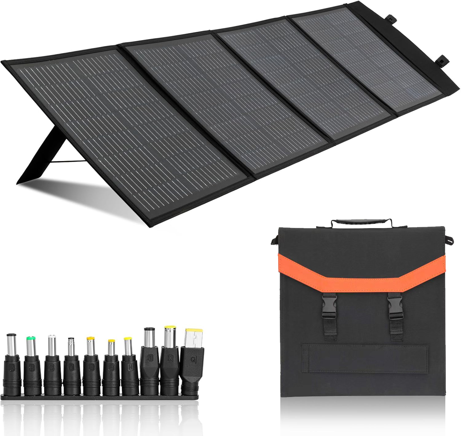 ALECTER <strong>100W</strong> Monocrystalline Foldable <strong>Solar</strong> <strong>Panels</strong> DC USB Output TUV Certified <strong>Portable</strong> Charger High Efficiency Outdoor Camping