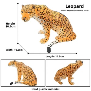Figurines d'animaux réalistes : Léopard des neiges, Ours, Lion, Léopard, Panda – Statues d'animaux sauvages, Jouets éducatifs pour enfants - Product Image 3