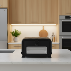 Horno de Aire Vevor de 12 Pulgadas, 1350W, Eléctrico, para Pizza, con Control de Perilla, 8 Ajustes Preestablecidos, Temperatura Máxima de 750F, Uso en Interiores - Product Image 2