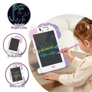 Mainan Tablet tulis LCD 8.5 inci, papan gambar Unicorn ungu merah muda dengan layar warna untuk anak-anak - Product Image 5