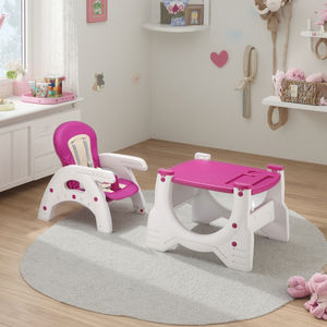 Silla Mecedora y Escritorio Infantil 3 en 1 de Plástico, Ideal para Alimentar, Comer y Cuidar al Bebé - Product Image 4