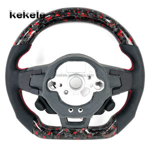 Volant en Fiber de carbone forgé à poudre rouge LED personnalisé pour Volkswagen VW <span class=keywords><strong>Golf</strong></span> MK7 MK6 MK5 MK4 GTI GTS R GLI <span class=keywords><strong>GTD</strong></span> - Product Image 5