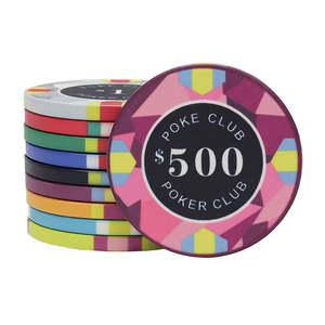 Lot de jetons de poker en céramique de 10g en gros avec étui, jetons de casino personnalisables pour jeux à domicile et cadeaux - Product Image 2