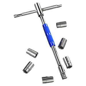 Clé à douille en T 1/2 3/8 1/4, rotative, pour économiser du travail, utilisée pour démonter des outils tels que les appareils sanitaires, les tuyaux d'eau - Product Image 2