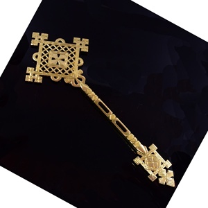 Gerusalemme A Mano Croce D'oro Placcato In Lega di Zinco del Metallo - Product Image 6