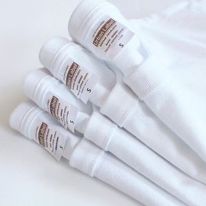 เสื้อยืดออกกำลังกาย300 GSM สำหรับผู้ชายเสื้อยืดคอกลมแขนสั้นผ้าฝ้าย100% ธรรมดาสำหรับผู้ชาย - Product Image 2