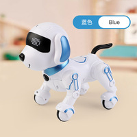 Robot chien télécommandé avec musique, histoires et apprentissage de l'ABC, jouet éducatif avec blocs de construction