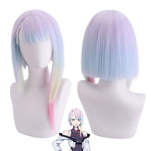 Anime <span class=keywords><strong>Cyberpunk</strong></span> <span class=keywords><strong>Edgerunners</strong></span> Cosplay Lucyna Kushinada multicolor gradiente peluca - Product Image 1