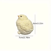 Poussin Jaune Squishy Squeeze Jouet Fidget Jouets pour Enfants Doux Pincement Divertissement Jeux pour Enfants Cadeaux de Noël 1 Pièce