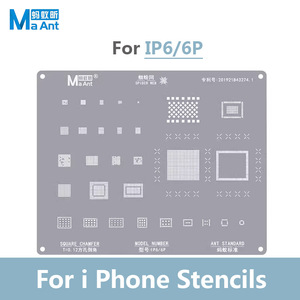 แม่แบบรีบอลล์ BGA อุตสาหกรรม MaAnt สำหรับเมนบอร์ด IP 6-14 Pro <span class=keywords><strong>MAX</strong></span> ใช้สำหรับติดตั้งชิป <span class=keywords><strong>CPU</strong></span> IC ลงบนแผ่นวงจรด้วยตะกั่วบัดกรี - Product Image 3
