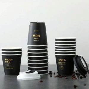 Wholesale 8/12/16oz <b>Disposable</b> Hot Drink Coffee Juice Bubble Tea Paper <b>Cups</b> Custom Paper <b>Cup</b> with Lids - Product Image 4