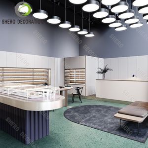 Vitrine de présentation de bijoux en verre de luxe personnalisée pour la décoration de magasins de bijoux haut de gamme, conçue pour les salles d'exposition de bijoux - Product Image 4