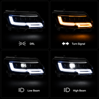 Ensemble de phares LED BK pour Range Rover Vogue 2013-2023, projecteur laser, matrice LED, mise à niveau Facelift, Plug and Play