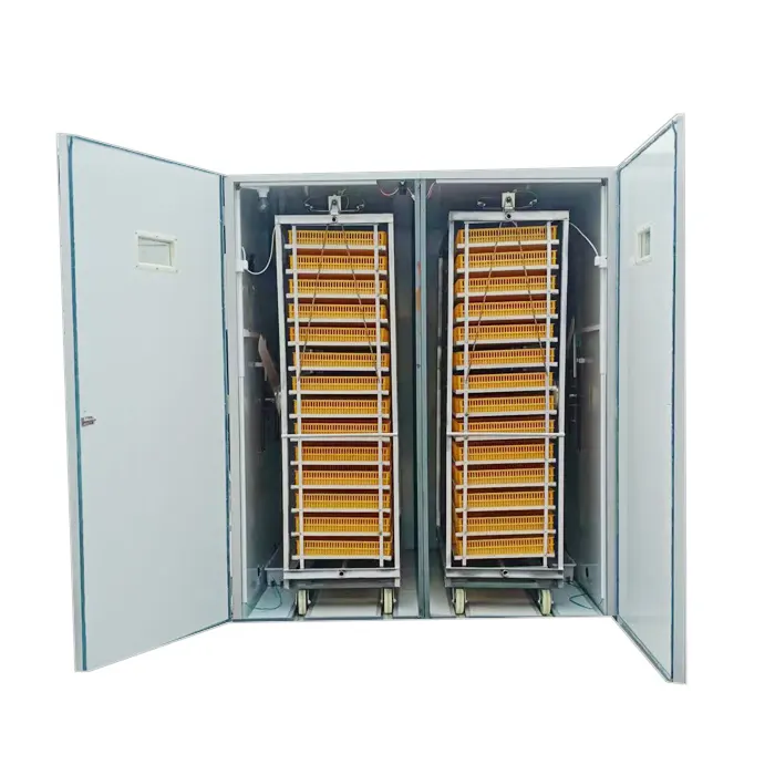 Favorable Chicken Incubator and Hatching Machine Exported Large Capacity Egg Incubator China Multifunction White Fully Automatic