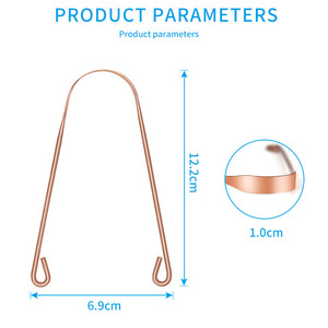 Nettoyant de langue en acier inoxydable de haute qualité en forme de U, boîte de nettoyage buccal, grattoir de langue pour la vente en gros transfrontalière - Product Image 5