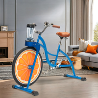 EXI 26 pouces Sportsbike Smoothie Blender Monocycle pour hommes et femmes Stationary Bicycle Orange Juicer Machine
