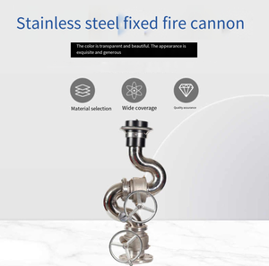 Buse de canon à incendie en acier inoxydable DN20 3/4 pouce, équipement de lutte contre l'incendie durable pour les incendies de classe A et B - Product Image 6