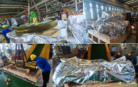 Inhibiteur de corrosion par évaporation (VCI) en phase gazeuse, films et sacs VCI, sacs rétractables, film étirable VCI enduit de LDPE, usage industriel