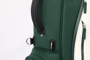 <span class=keywords><strong>Bolsa</strong></span> de <span class=keywords><strong>Golf</strong></span> de Cuero Personalizada, Blanca y Verde, Ligera e Impermeable, con Soporte - Product Image 2