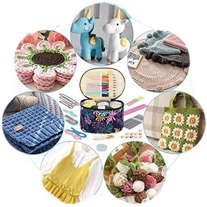 <b>Crochet</b> Full Set of Accessories Cross-border <b>Beginner</b> Weaving Tool Set DIY Wool <b>Crochet</b> Needle Material Package Wholesale - Product Image 5