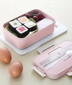 Bento Lunchbox für Erwachsene und Kinder, langlebige On-the-Go-Mahlzeit BPA-freie Kinder-Bento-Box