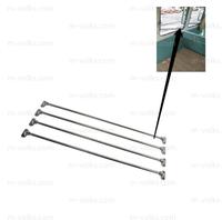 M-Volks SJS001 Compartiment latéral compatible avec les bus Type 2 Splitscreen 1950-1967, en aluminium entièrement poli, accessoire intérieur de voiture