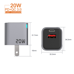 Modello privato di fabbrica 20W caricatore USB-<span class=keywords><strong>C</strong></span> intelligente portatile ricarica rapida a muro con per <span class=keywords><strong>iPhone</strong></span> tipo <span class=keywords><strong>C</strong></span> cavo serie adattatori - Product Image 2
