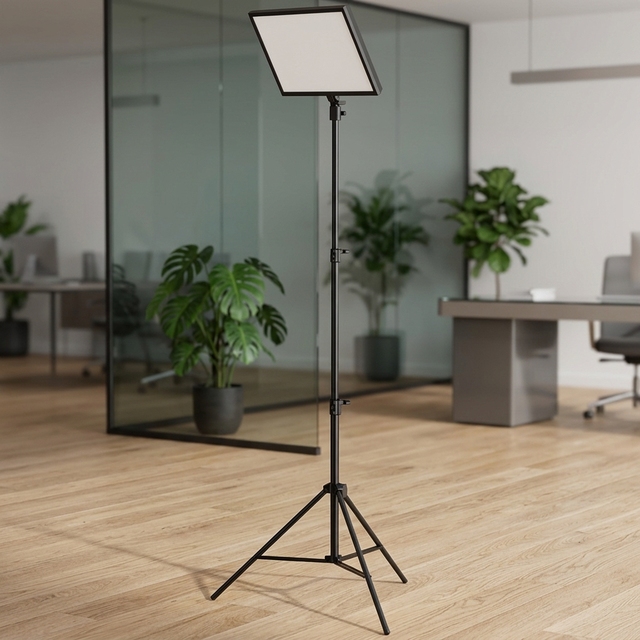 Professional LED Fill Light for Live Streaming High CRI Ra95 Soft Light Panel with Floor Stand 3000K-6500K Dimmable K18 Lamp