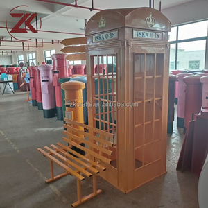 ZKAI Hot Selling Telephone Booth <strong>Post</strong> <strong>Box</strong> Street Sign Chair Suitable for London Theme British Party <strong>Wedding</strong> Photo Props - Product Image 4