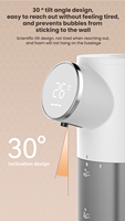 Distributeur automatique de savon mousse pour salle de bain, étanche, intelligent, à induction, rechargeable, sans contact, à piles